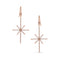 diamond delicate northstar earring, in white diamonds and rose gold <span class='visuallyhidden'>Call, text 323-404-2959 for shopping help.</span>