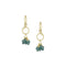 green sapphire, diamond, and 18k yellow gold dangle earrings <span class='visuallyhidden'>Call, text 323-404-2959 for shopping help.</span>