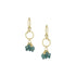 green sapphire, diamond, and 18k yellow gold dangle earrings <span class='visuallyhidden'>Call, text 323-404-2959 for shopping help.</span>