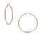 two inch 18k gold textured hoops,<br>in rose gold <span class='visuallyhidden'>Phone or text 323-404-2959 for shopping assistance</span>