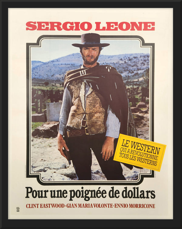 fistful of dollars original, limited edition movie poster,<br>framed, under plexiglass <span class='visuallyhidden'>Call or text 323-404-2959 if you need shopping assistance.</span>