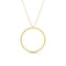 Dominique Cohen large diamond halo open circle pendant necklace, in yellow diamonds and 18k yellow gold <span class='visuallyhidden'>Call, text 323-404-2959 for shopping help.</span>