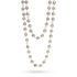 icy akoya pearl and mini bamboo-texture links long necklace, in 18k yellow gold <span class='visuallyhidden'>Call, text 323-404-2959 for shopping help.</span>