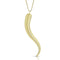 large italian horn pendant necklace with diamond swathe <span class='visuallyhidden'>Call, text 323-404-2959 for shopping help.</span>