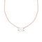 east-west oval diamond choker<br>in white ag diamond paired with rose gold <span class='visuallyhidden'>Call, text 323-404-2959 for shopping help.</span>