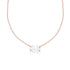 east-west oval diamond choker<br>in white ag diamond paired with rose gold <span class='visuallyhidden'>Call, text 323-404-2959 for shopping help.</span>