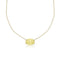 east-west solitaire choker<br>in yellow diamond paired with yellow gold<span class='visuallyhidden'>Call, text 323-404-2959 for shopping help.</span>