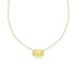east-west solitaire choker<br>in yellow diamond paired with yellow gold<span class='visuallyhidden'>Call, text 323-404-2959 for shopping help.</span>