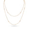 Dominique Cohen 2mm gemstone beads delicate chain necklace, in pink opal and 18k rose gold <span class='visuallyhidden'>Call, text 323-404-2959 for shopping help.</span>