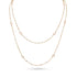 Dominique Cohen 2mm gemstone beads delicate chain necklace, in pink opal and 18k rose gold <span class='visuallyhidden'>Call, text 323-404-2959 for shopping help.</span>