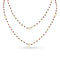 Dominique Cohen 2mm gemstone beads delicate chain necklace, in rubies and 18k yellow gold <span class='visuallyhidden'>Call, text 323-404-2959 for shopping help.</span>