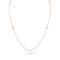 Dominique Cohen 2mm gemstone beads delicate chain necklace, in pink opal and 18k rose gold <span class='visuallyhidden'>Call, text 323-404-2959 for shopping help.</span>