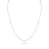Dominique Cohen 2mm gemstone beads delicate chain necklace, in pink opal and 18k rose gold <span class='visuallyhidden'>Call, text 323-404-2959 for shopping help.</span>