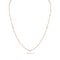 Dominique Cohen 2mm gemstone beads delicate chain necklace, in rose pyrite and 18k rose gold <span class='visuallyhidden'>Call, text 323-404-2959 for shopping help.</span>