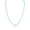 Dominique Cohen 2mm gemstone beads delicate chain necklace, in sleeping beauty turquoise and 18k yellow gold <span class='visuallyhidden'>Call, text 323-404-2959 for shopping help.</span>