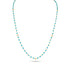 Dominique Cohen 2mm gemstone beads delicate chain necklace, in sleeping beauty turquoise and 18k yellow gold <span class='visuallyhidden'>Call, text 323-404-2959 for shopping help.</span>