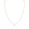 Dominique Cohen 2mm gemstone beads delicate chain necklace, in yellow pyrite and 18k yellow gold <span class='visuallyhidden'>Call, text 323-404-2959 for shopping help.</span>