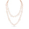 Dominique Cohen classic opera chain of hex links, textured round links, and twisted wire, all in 18k rose gold <span class='visuallyhidden'>Call, text 323-404-2959 for shopping help.</span>
