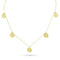 The original five-coin necklace by Dominique Cohen, as worn on The Newsroom, here in all 18k yellow gold <span class='visuallyhidden'>Call, text 323-404-2959 for shopping help.</span>