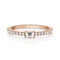 diamond baguette and diamond pave ring in rose gold <span class='visuallyhidden'>Call, text 323-404-2959 for shopping help.</span>