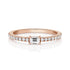 diamond baguette and diamond pave ring in rose gold <span class='visuallyhidden'>Call, text 323-404-2959 for shopping help.</span>