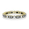 diamond milgrain deco stack ring<br>in combo of 18k yellow and blackened golds. Hot! <span class='visuallyhidden'>Call, text 323-404-2959 for shopping help.</span>