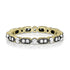 diamond milgrain deco stack ring<br>in combo of 18k yellow and blackened golds. Hot! <span class='visuallyhidden'>Call, text 323-404-2959 for shopping help.</span>