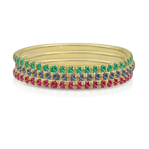 stacked with its emerald and blue sapphire sisters <span class='visuallyhidden'>Call, text 323-404-2959 for shopping help.</span>