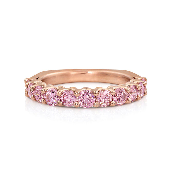 special order pink diamonds ring on comfort-balanced Euroshank band <span class='visuallyhidden'>Call, text 323-404-2959 for shopping help.</span>