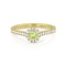 rare green diamond ring with white diamond surround, in yellow gold <span class='visuallyhidden'>Call, text 323-404-2959 for shopping help.</span>
