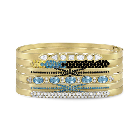 go for a turquoise, and white and black diamond<br>take on this color-pop stack <span class='visuallyhidden'>Call or text 323-404-2959 if you need shopping assistance.</span>